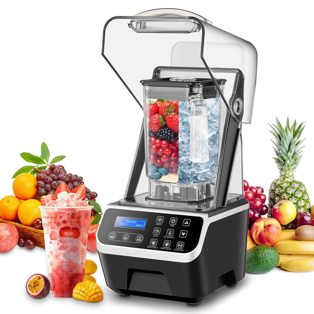 Commercial Blender 2200W 68oz Heavy Duty Quiet