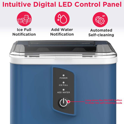 Stainless Steel Ice Maker 26lb/Day Fast Cube