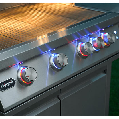 30 Inch Built In Gas Grill 4 Burner Stainless LED Infrared Rear Burner