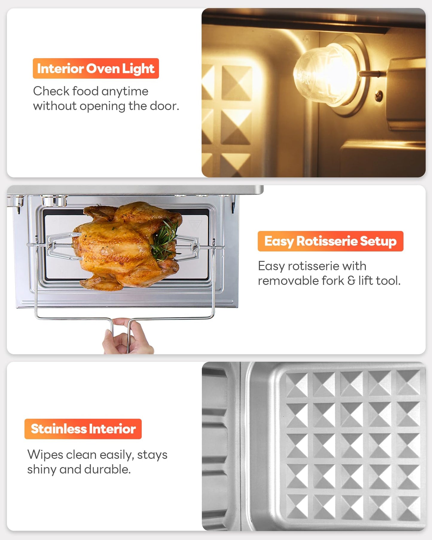 28QT Air Fryer Toaster Oven Combo