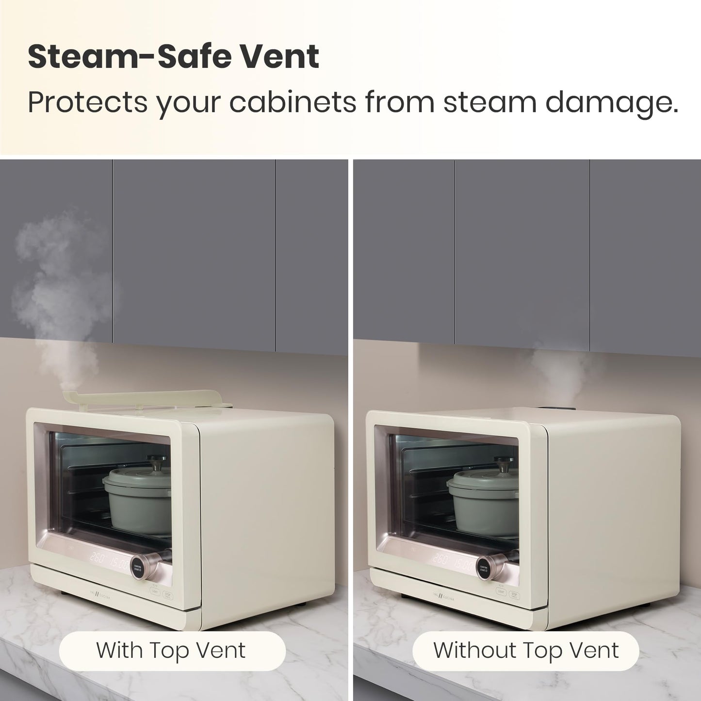 7-in-1 Steam Convection Oven Air Fry Bake Sous Vide Ferment Self Clean