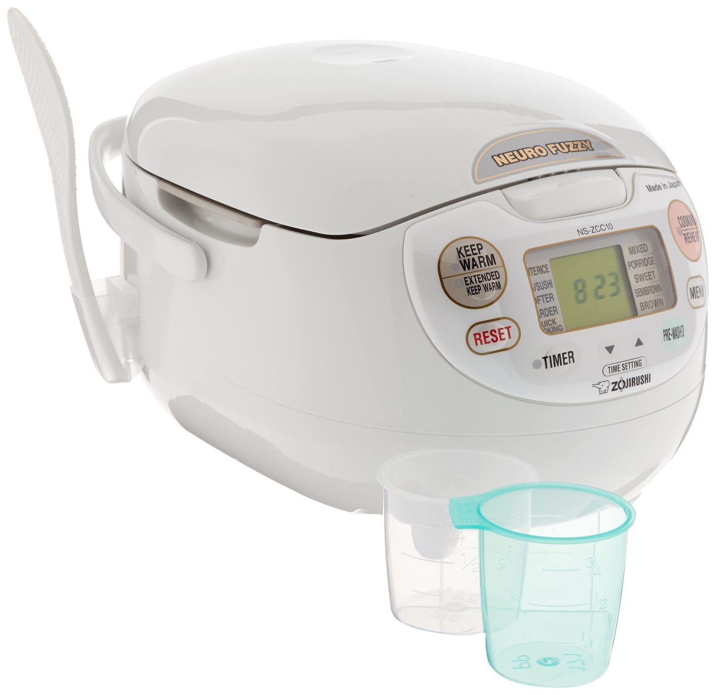 Neuro Fuzzy Rice Cooker 5.5 Cup Keep Warm White