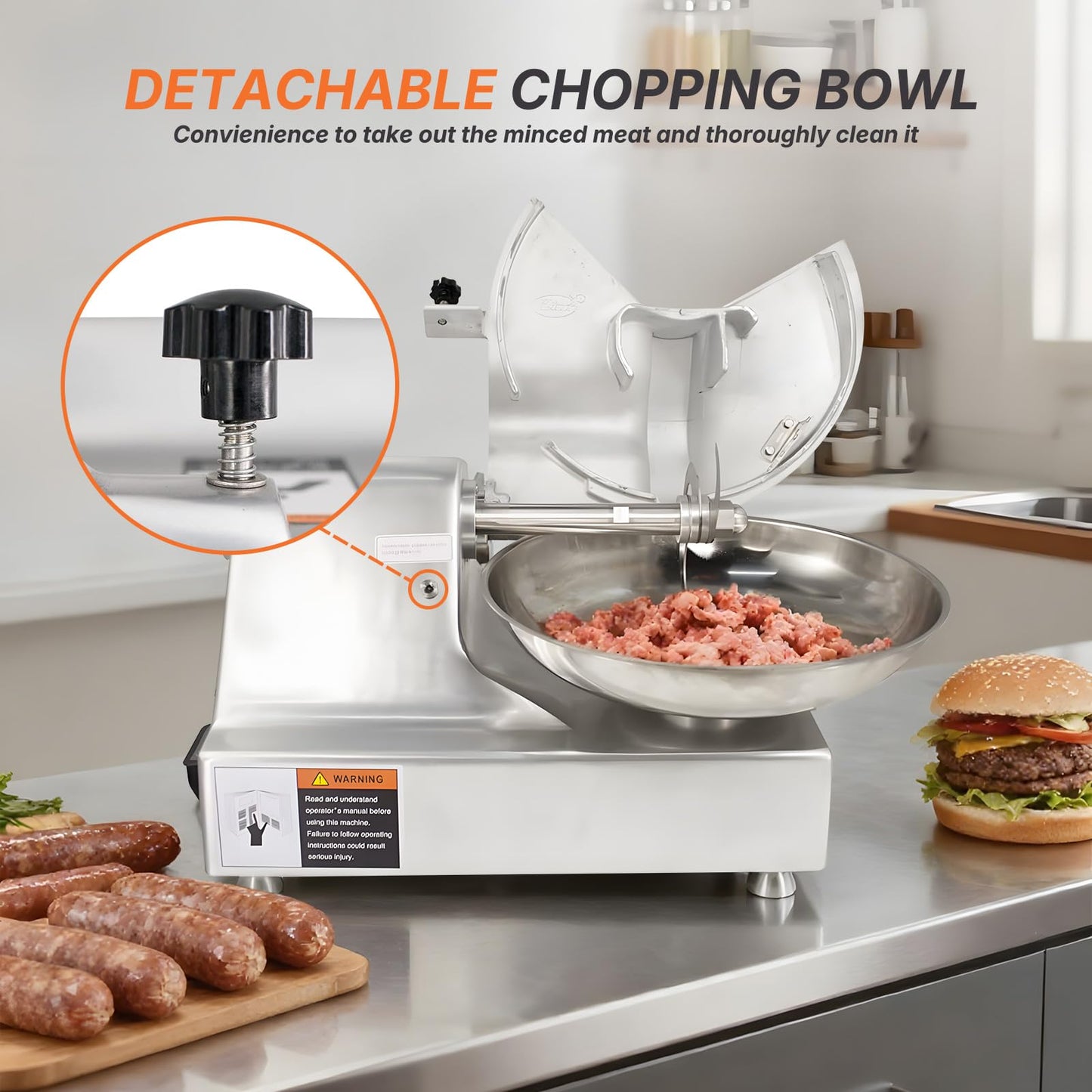 Food Processor Meat Cutter Mixer Chopper Multifunction