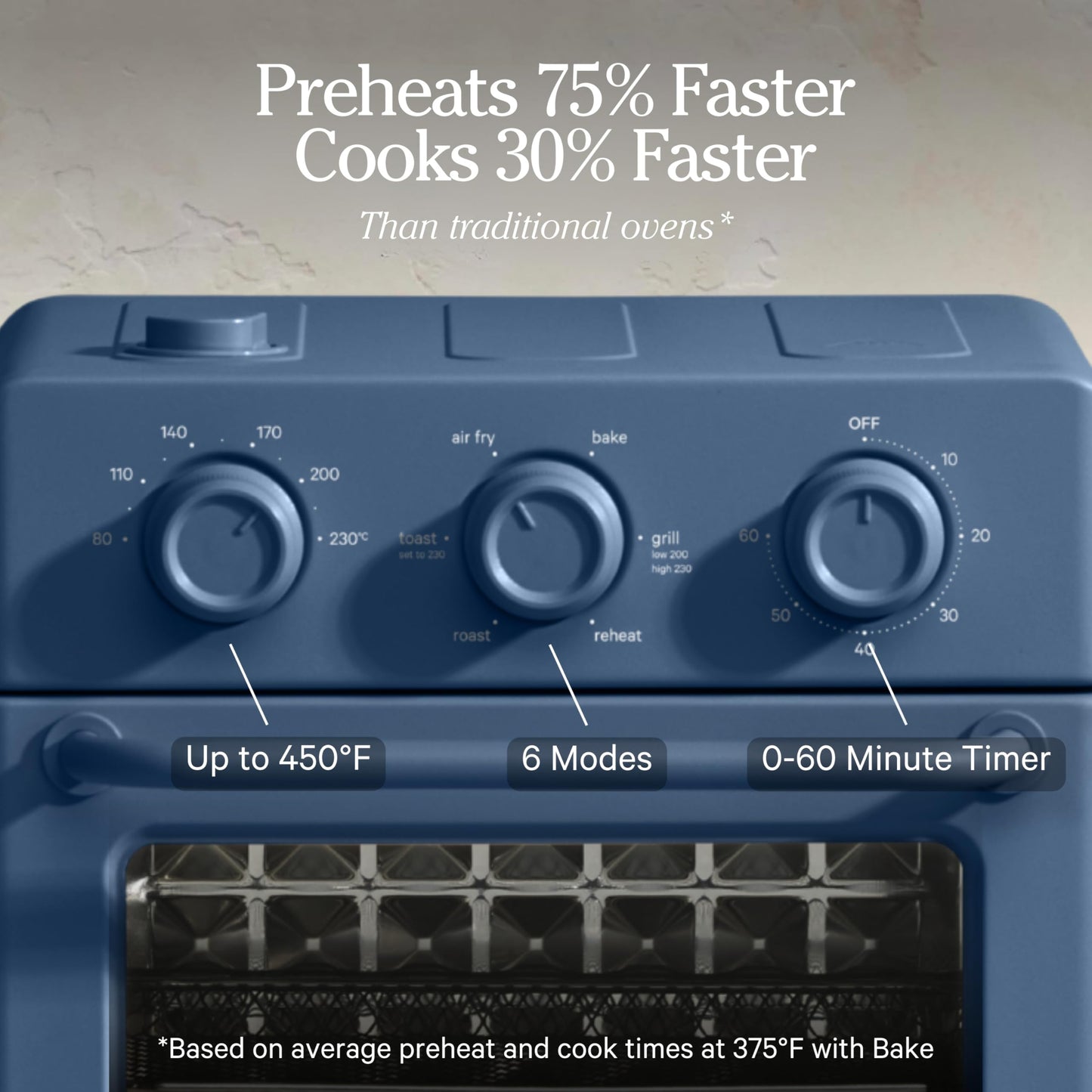 32QT Air Fryer Oven 8-in-1 Touch Control Steam Infusion