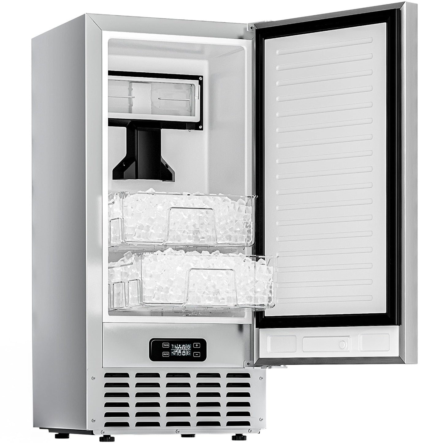 Countertop Bullet Ice Maker with Handle and Tank