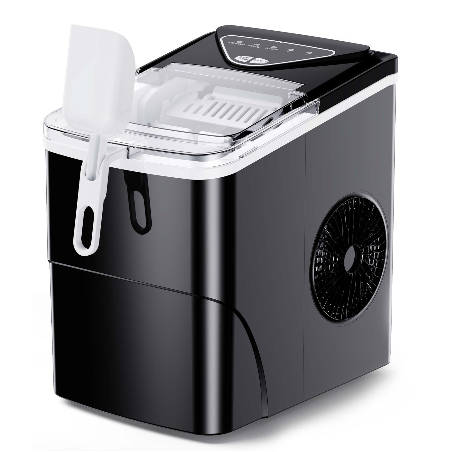 Countertop Nugget Ice Maker 17lb/Day Portable