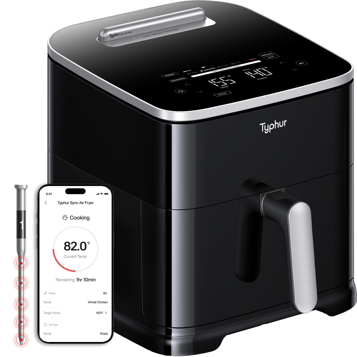 Typhur Dome 2 AI Smart Air Fryer,