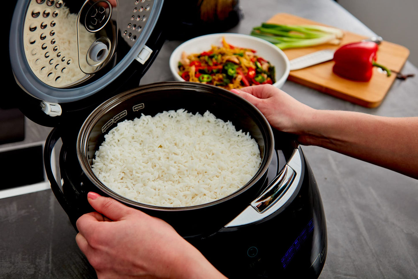 Rice Cooker 8-Cup Ceramic Fuzzy Logic Cooker