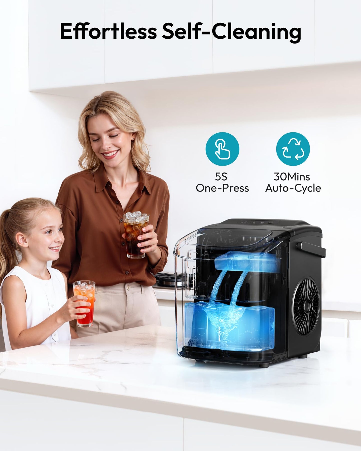 Countertop Portable Bullet Ice Maker Machine