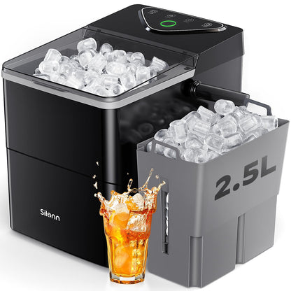 Countertop Nugget Ice Maker 17lb/Day Portable