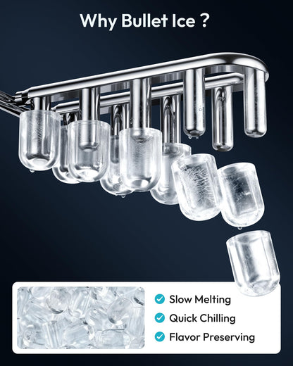 Countertop Portable Bullet Ice Maker Machine