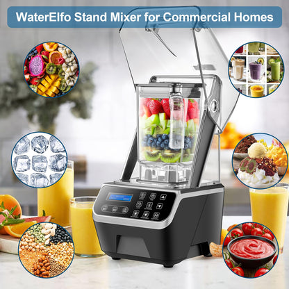 Commercial Blender 2200W 68oz Heavy Duty Quiet