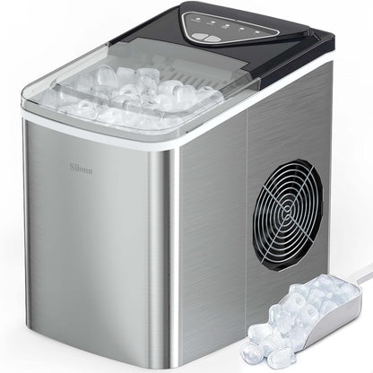 Countertop Nugget Ice Maker 17lb/Day Portable