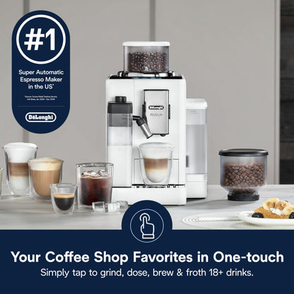 Automatic Espresso Machine Grinder Milk Frother All-in-One