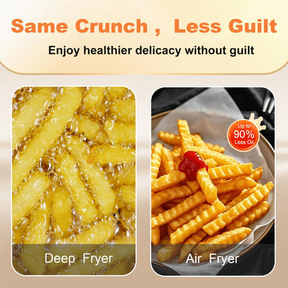 Dual Basket Air Fryer 8 Presets 4.25QT Sync Cook