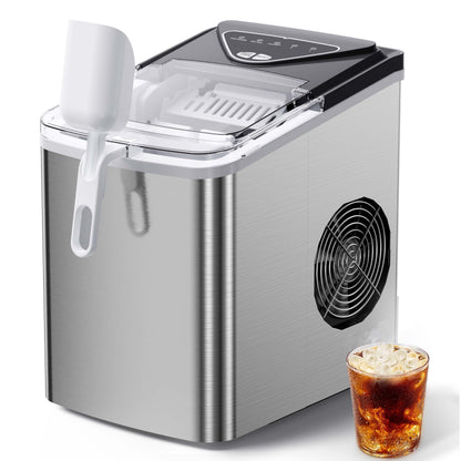 Countertop Nugget Ice Maker 17lb/Day Portable