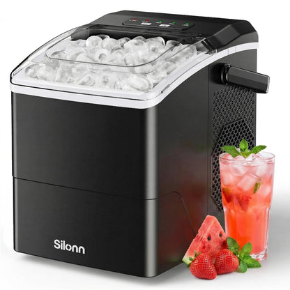 Countertop Nugget Ice Maker 17lb/Day Portable
