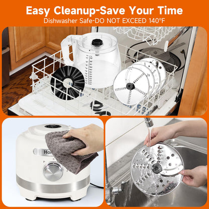 Food Processor 16-Cup Chop Slice Shred Dough