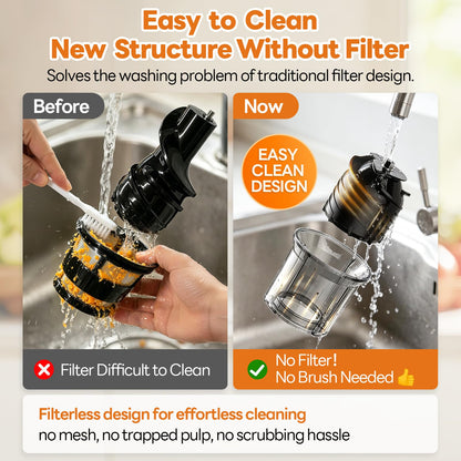 Cold Press Juicer Nut Milk Sorbet High Yield Machine