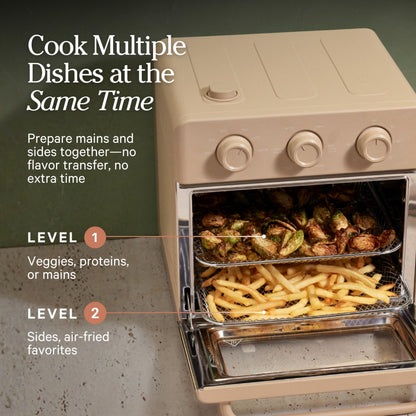 32QT Air Fryer Oven 8-in-1 Touch Control Steam Infusion