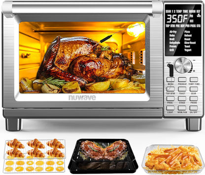 12-in-1 Air Fryer Oven 30QT Smart Dual Heat Control