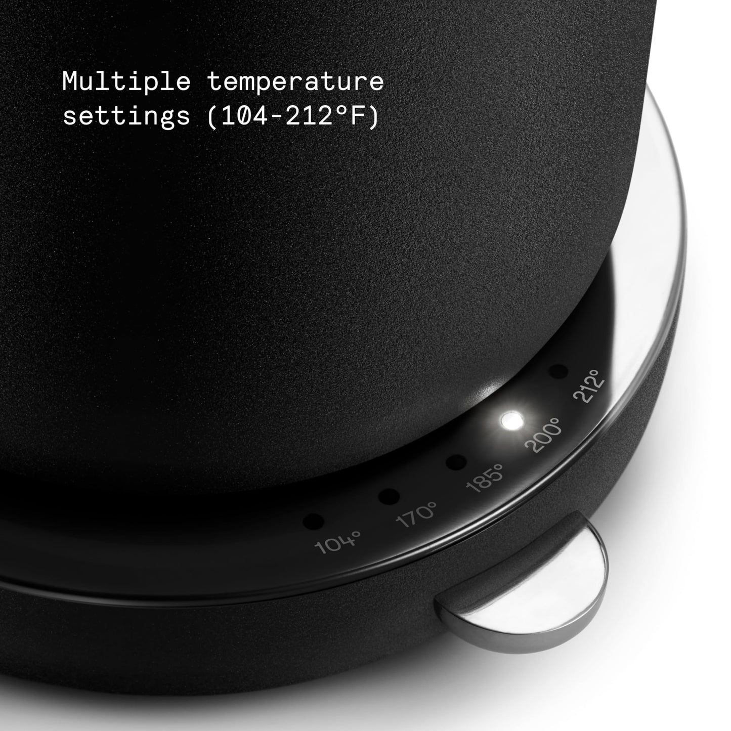 Stainless Steel Electric Kettle 1.2L Non-Drip LED