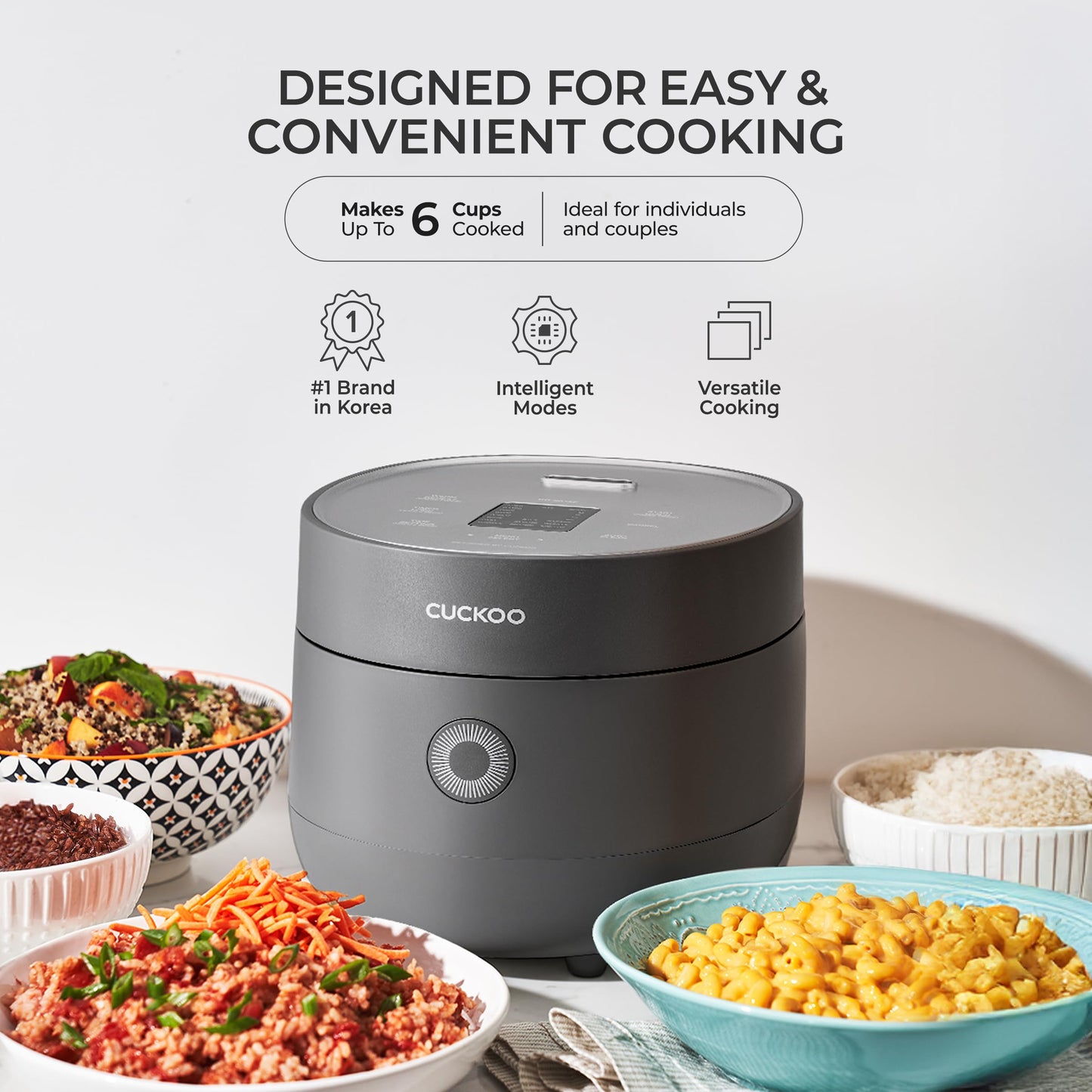 Korean Rice Cooker 12-Cup Fuzzy Logic Cooker