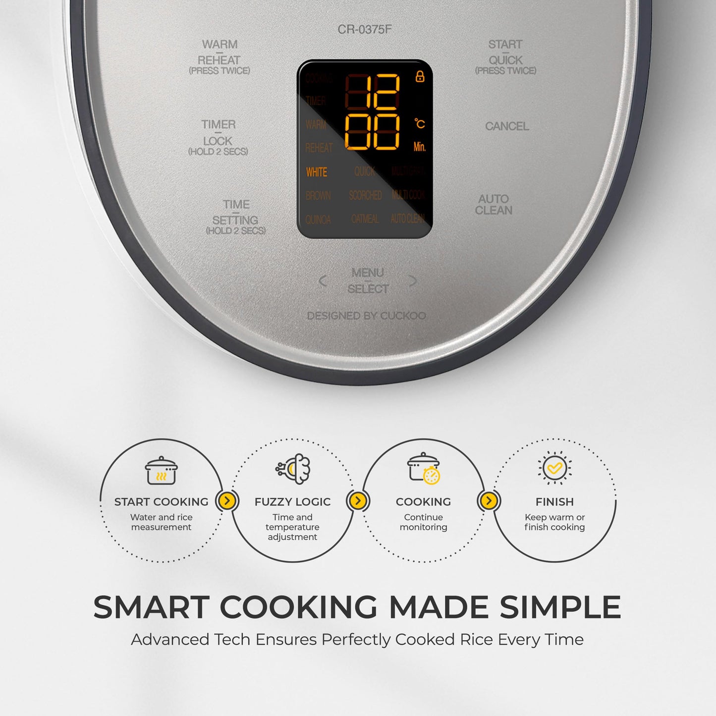 Korean Rice Cooker 12-Cup Fuzzy Logic Cooker