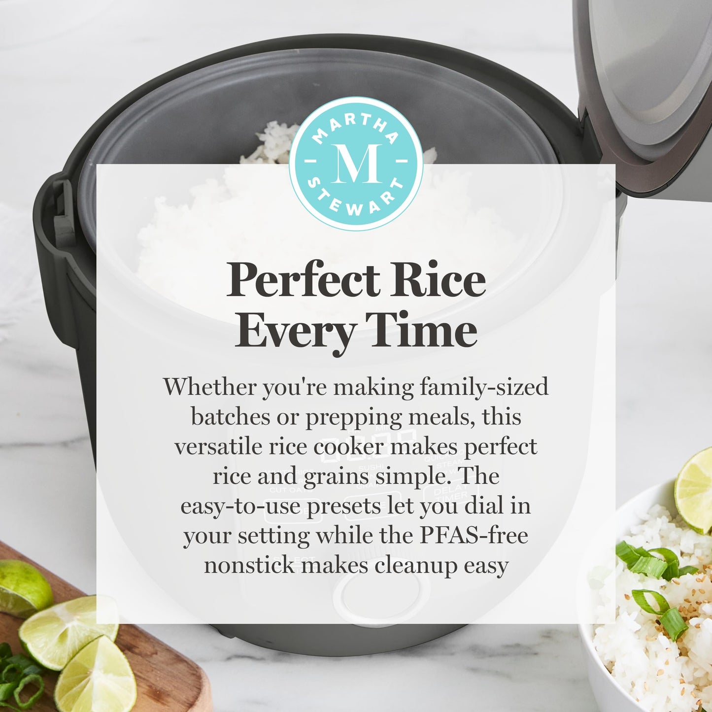 Rice Cooker 4 Cup Ceramic Nonstick Keep Warm Steam Basket Quick Cook
