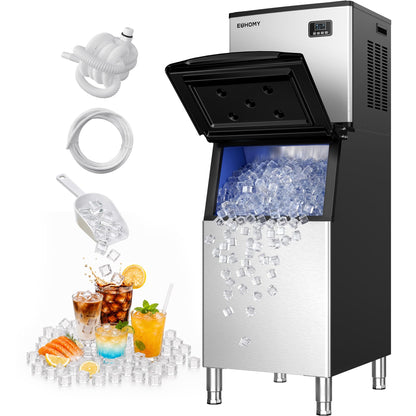 Cube Ice Maker with Handle and Portable Countertop Design