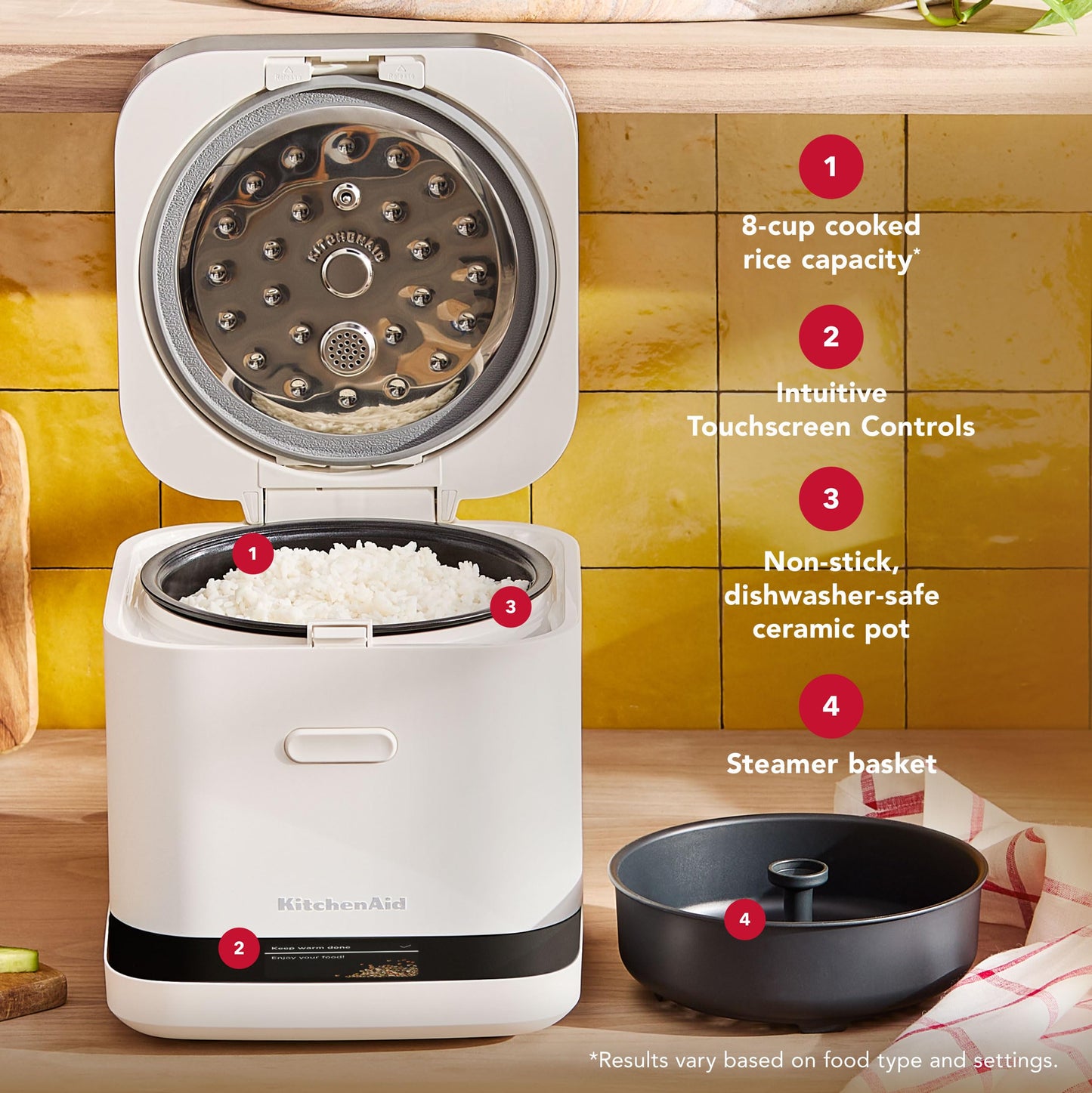 Compact Grain Rice Cooker Black Matte KGC2154