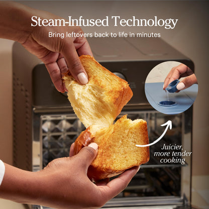 32QT Air Fryer Oven 8-in-1 Touch Control Steam Infusion