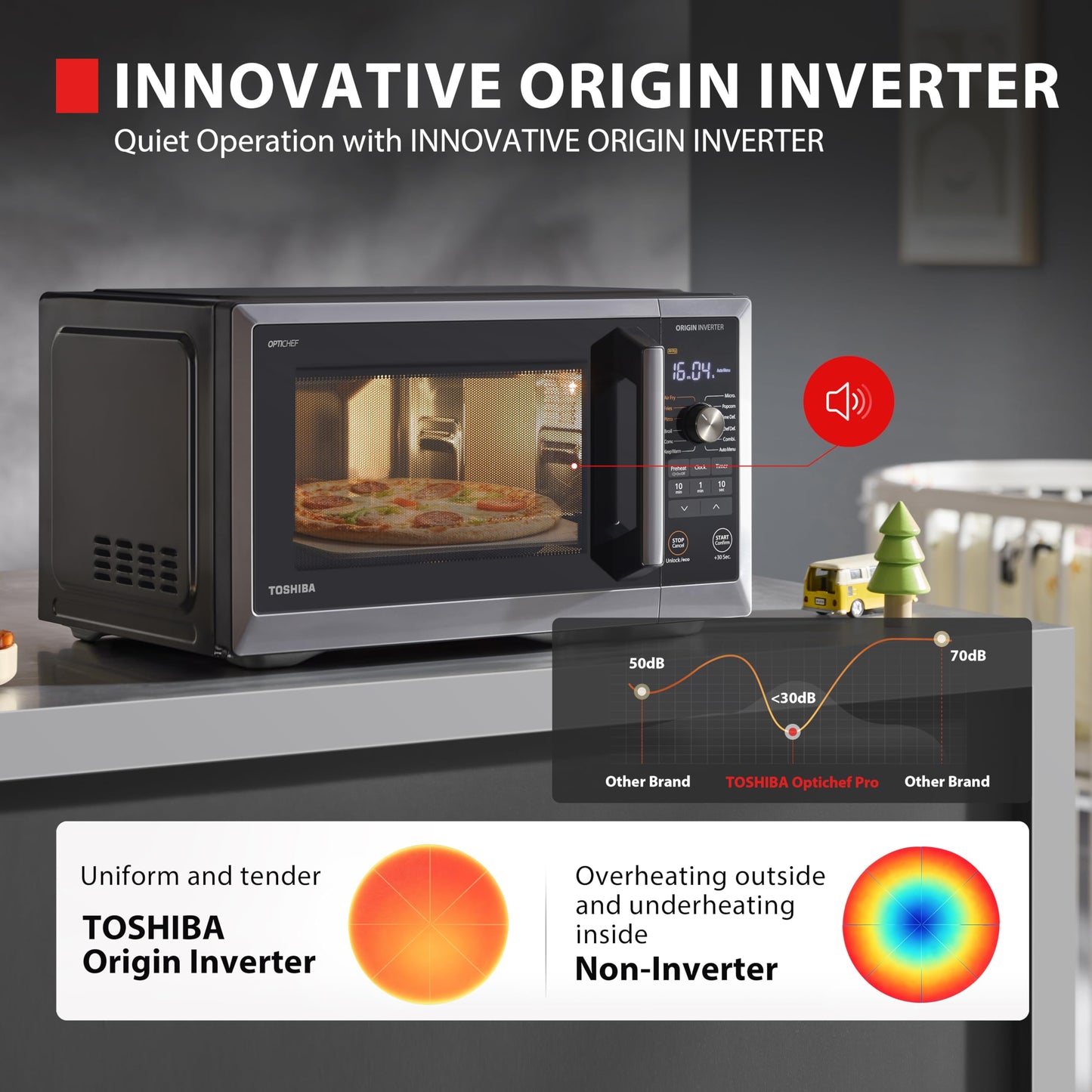 Air Fryer Microwave Combo Convection Cooking All-in-One OptiChef