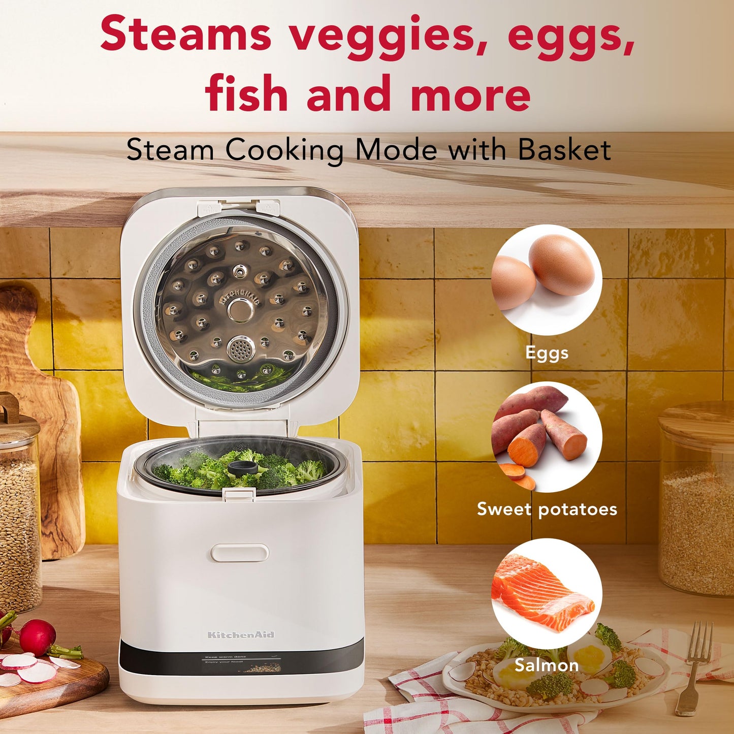 Compact Grain Rice Cooker Black Matte KGC2154